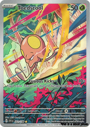 Holofoil Toedscool - 201/198 [201/198 Near Mint ]