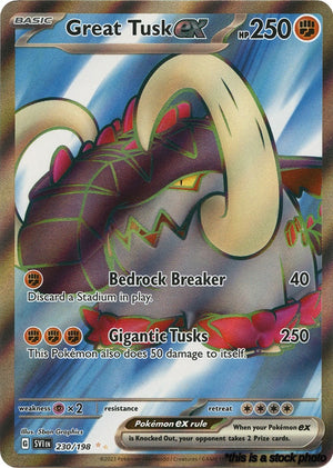 Holofoil Great Tusk ex - 230/198 [230/198 Damaged ]