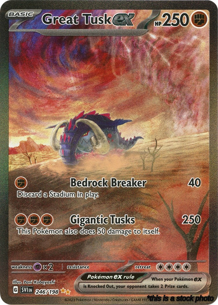 Holofoil Great Tusk ex - 246/198 [246/198 Damaged ]