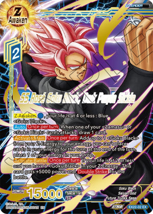 SS Rose Goku Black, Dark Purple Sickle (Gold Stamped) [EX22-02]
