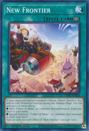 1st Edition New Frontier [CYAC-EN054 Near Mint] Common / Short Print
