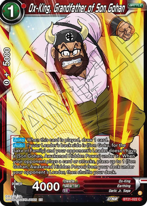 BT21-022 Ox-King, Grandfather of Son Gohan