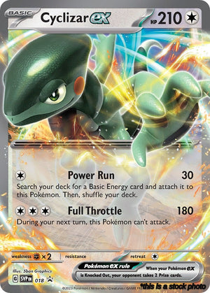 Holofoil Cyclizar ex - 018 [018 Near Mint ]