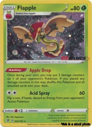 Promo Flapple - 022/192 (EB Games Exclusive) [022/192 Near Mint ]