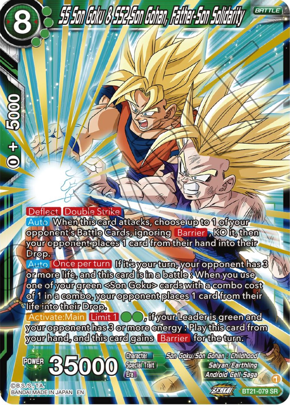 SS Son Goku & SS2 Son Gohan, Father-Son Solidarity