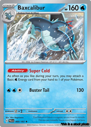 060/193 Baxcalibur Rare Holofoil Near Mint