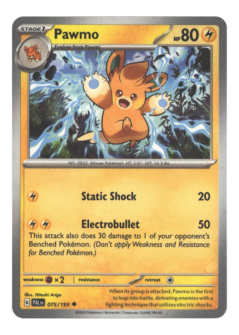 075/193 Pawmo Uncommon Normal Lightly Played