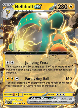 Double Rare Bellibolt ex - 079/193 [079/193 Near Mint ]
