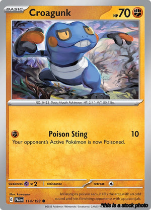 Normal Croagunk [114/193 Near Mint ]
