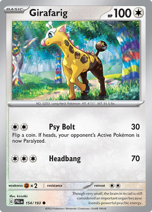 Common Girafarig [154/193 Near Mint ]
