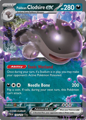 Double Rare Paldean Clodsire ex [130/193 Near Mint ]