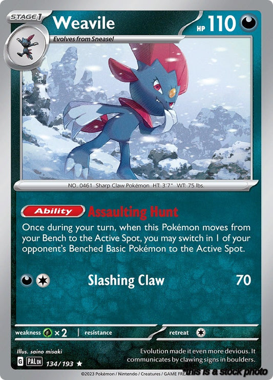 Rare Weavile [134/193 Near Mint ]