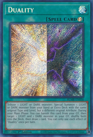 1st Edition Duality [BLMR-EN036 Near Mint] Secret Rare