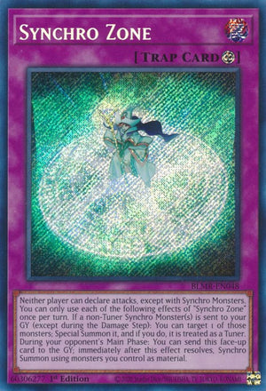 1st Edition Synchro Zone [BLMR-EN048 Near Mint] Secret Rare