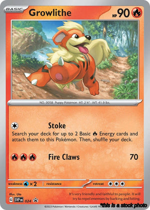 024 Growlithe Promo Holofoil