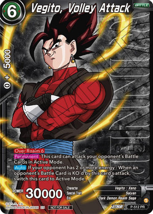 P-512 Vegito, Volley Attack (Zenkai Series Tournament Pack Vol.4 Winner)