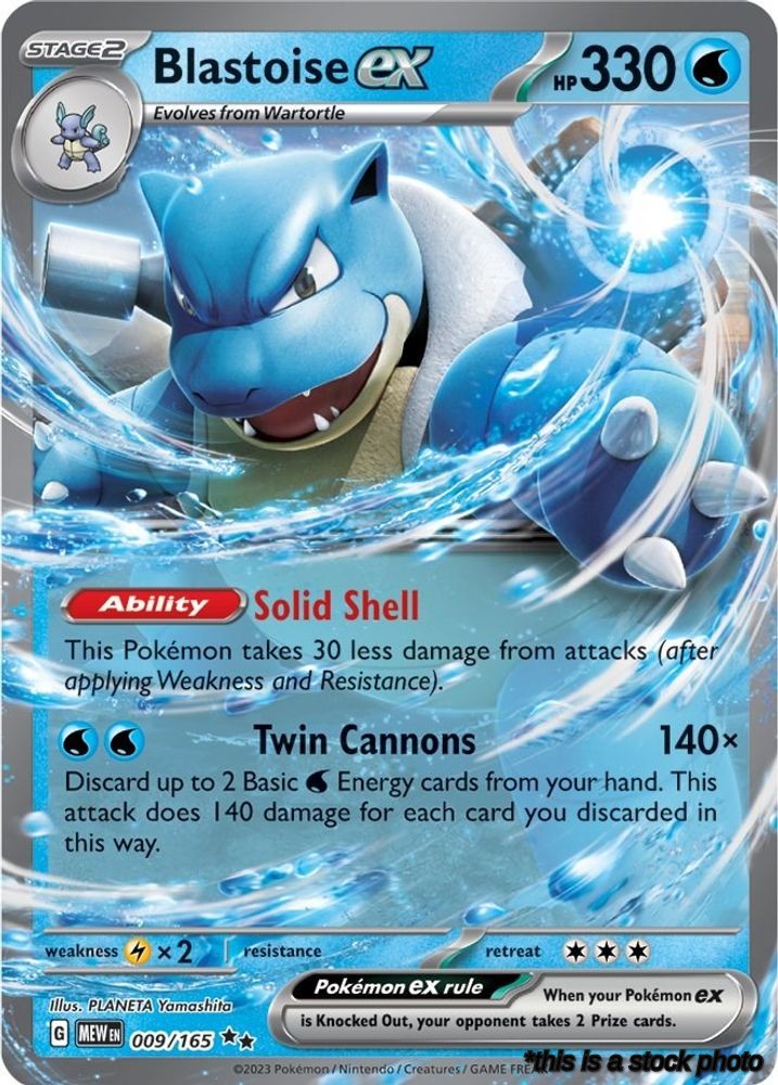 Blastoise ex - 009/165