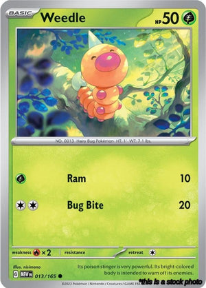Common Weedle [013/165 Near Mint ]