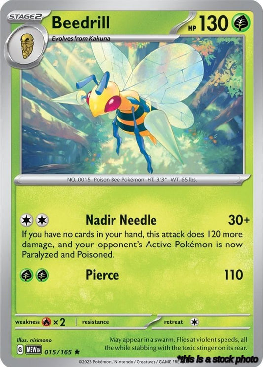 015/165 Beedrill Rare Holofoil