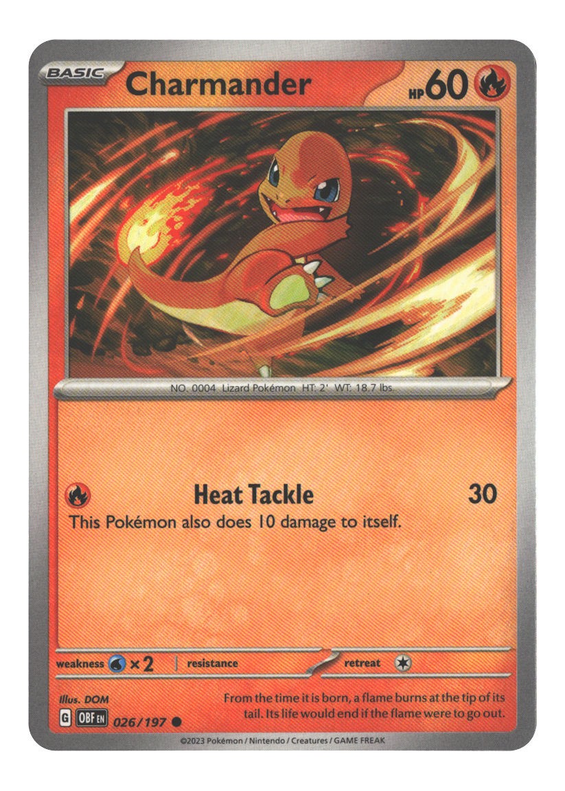 026/197 Charmander Common Normal Lightly Played
