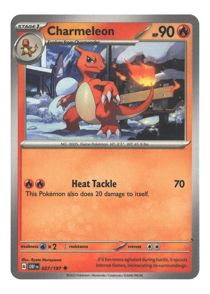 027/197 Charmeleon Uncommon Normal Lightly Played