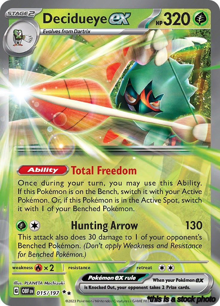 Double Rare Decidueye ex [015/197 Lightly Played ]