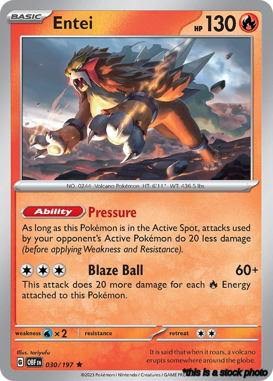 Rare Entei [030/197 Near Mint ]