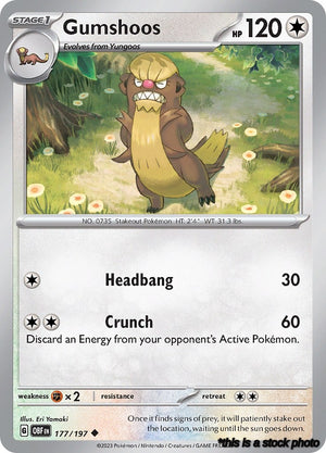 Reverse Holofoil Gumshoos [177/197 Near Mint ]