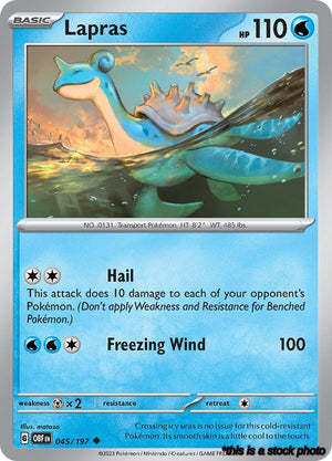 Uncommon Lapras [045/197 Near Mint ]