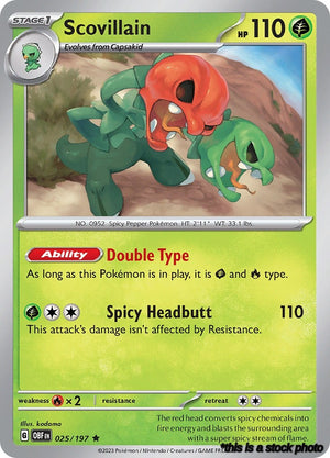 025/197 Scovillain Rare Holofoil