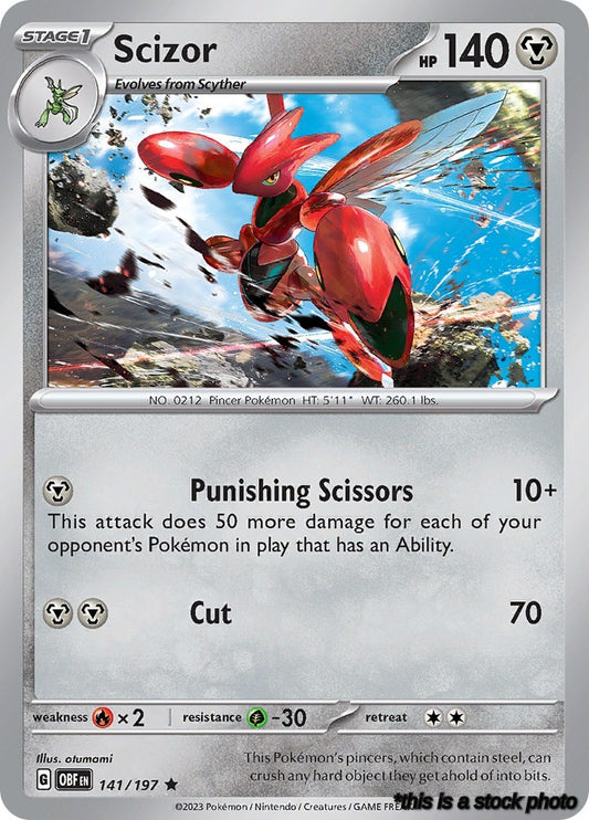 Rare Scizor [141/197 Lightly Played ]