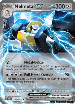 Double Rare Melmetal ex [153/197 Near Mint ]