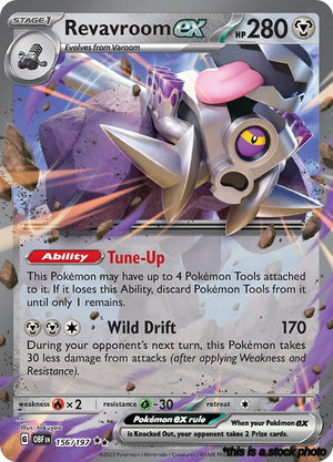 Double Rare Revavroom ex [156/197 Near Mint ]