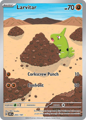 Illustration Rare Larvitar - 203/197 [203/197 Near Mint ]