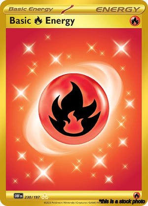 Holofoil Basic Fire Energy - 230/197 [230/197 Lightly Played ]