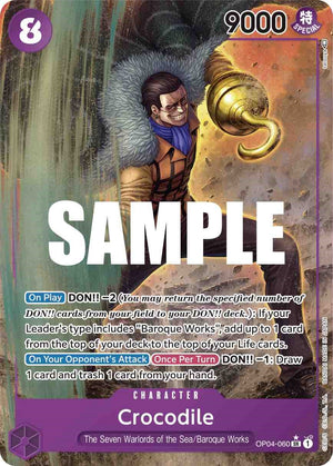 Crocodile (060) (Alternate Art) [OP04-060] Kingdoms of Intrigue