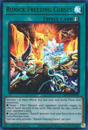 1st Edition Runick Freezing Curses [MP23-EN245 Lightly Played] Ultra Rare