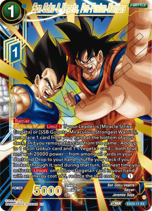 EX23-11 Son Goku & Vegeta, Pre-Fusion Warriors