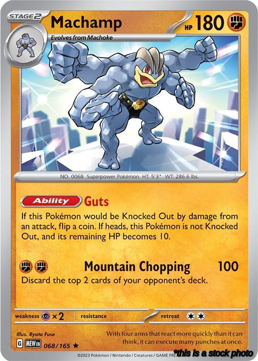 068/165 Machamp Rare Reverse Holofoil