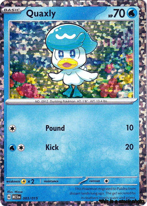 003/015 Quaxly Promo Holofoil Moderately Played