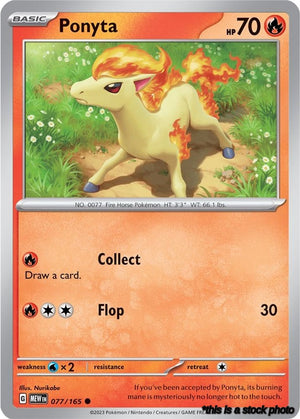Common Ponyta [077/165 Near Mint ]