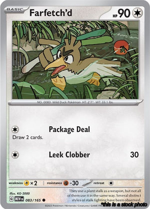 Common Farfetch'd [083/165 Near Mint ]
