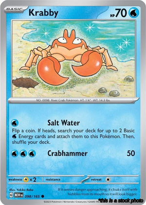 Common Krabby [098/165 Near Mint ]