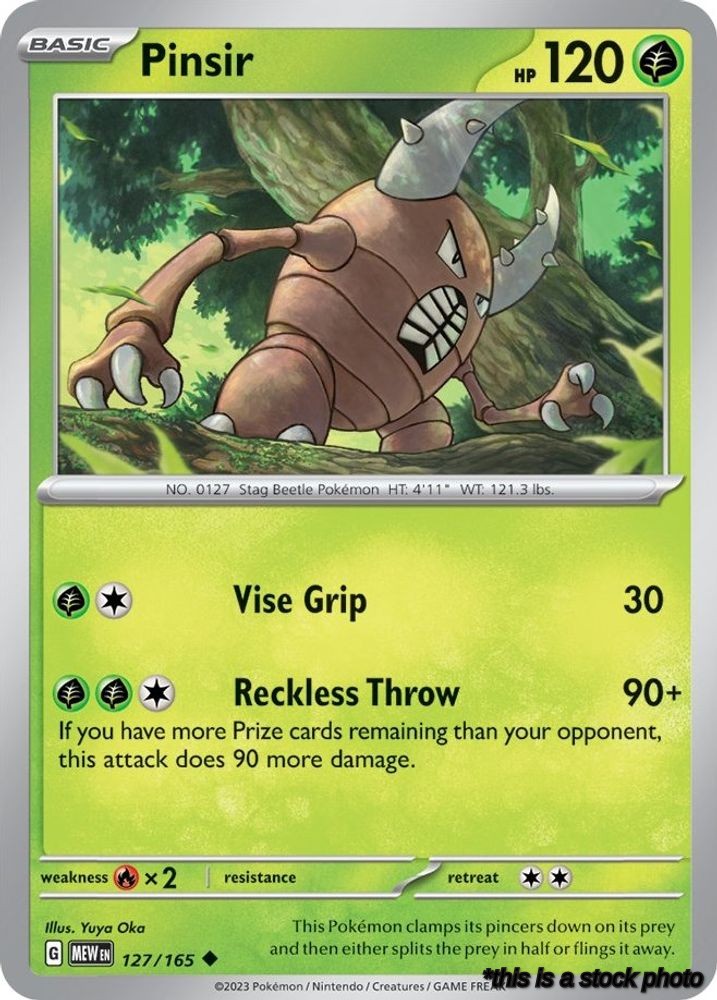 Uncommon Pinsir [127/165 Lightly Played ]