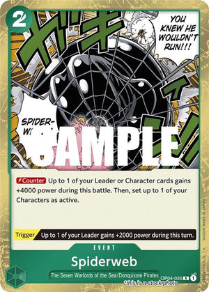 OP04-035 Spiderweb Rare