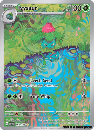 Illustration Rare Ivysaur - 167/165 [167/165 Near Mint ]