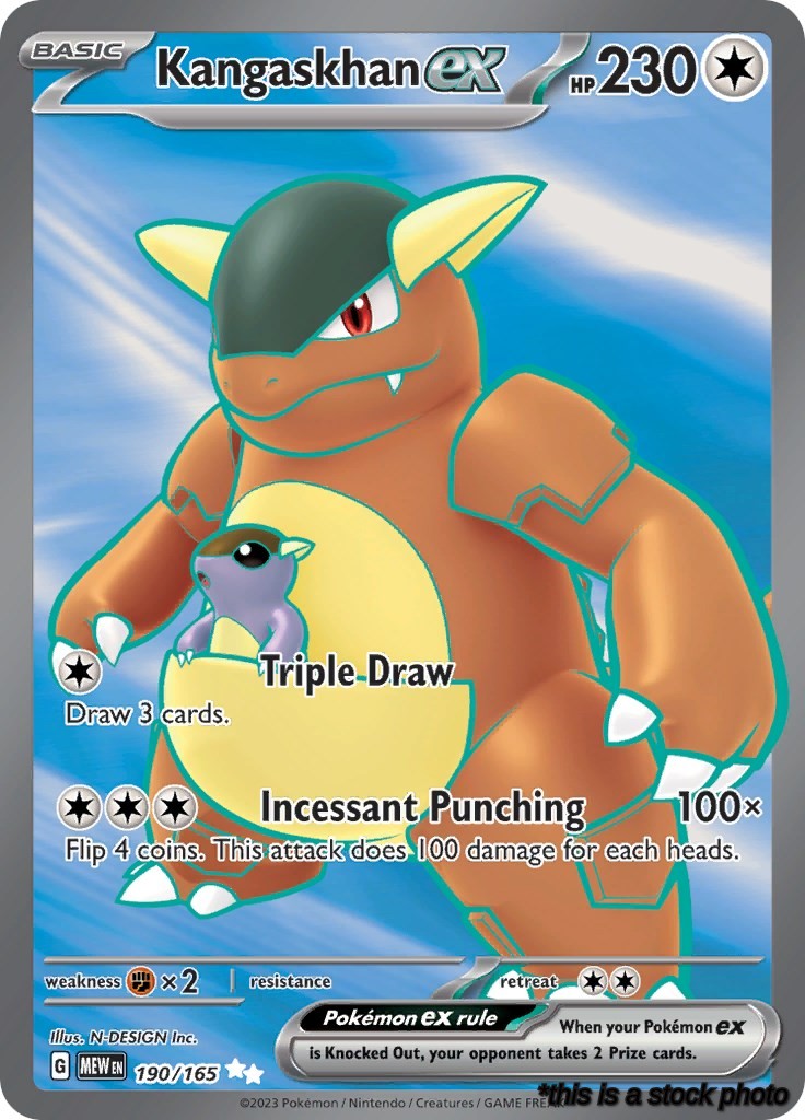Holofoil Kangaskhan ex - 190/165 [190/165 Near Mint ]