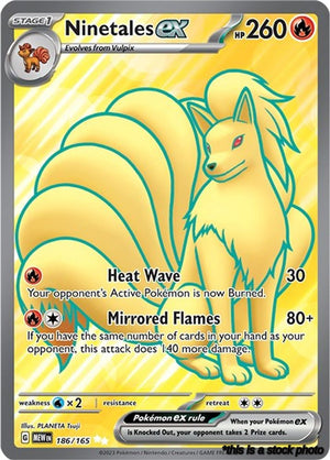 Ultra Rare Ninetales ex - 186/165 [186/165 Near Mint ]