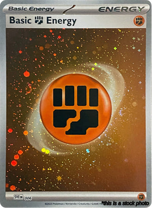 Holofoil Basic Fighting Energy (Cosmos Holo) [006 Near Mint ]