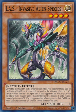 1st Edition I.A.S. -Invasive Alien Species- [AGOV-EN023 Near Mint] Common / Short Print